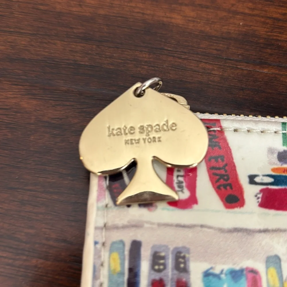 Pre-owned Kate Spade New York Pencil Pouch in Bella Bookshelf.